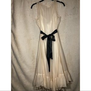 Rickie Freeman white midi flowy dress